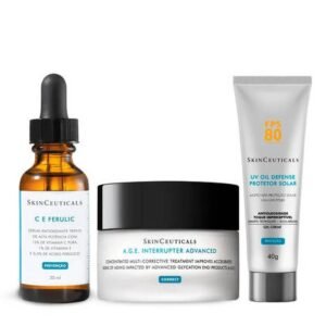 TRIO ANTI-IDADE DE ALTA POTÊNCIA + PROTEÇÃO SOLAR